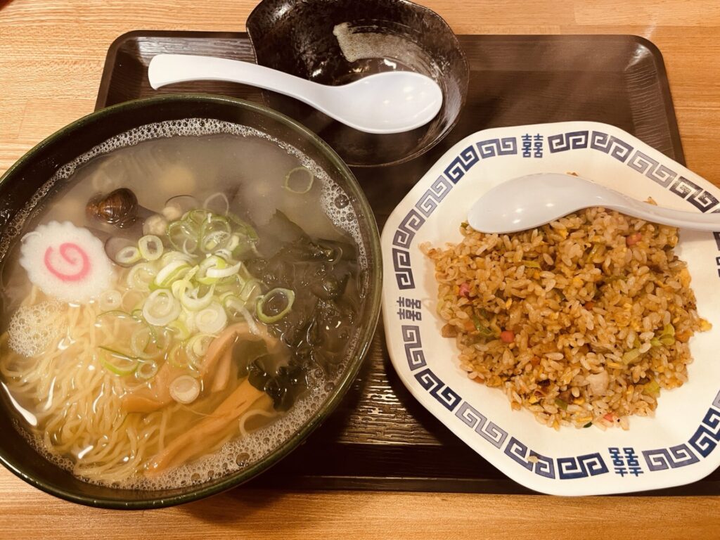 金木 ぽっぽ家 しじみラーメン(塩)①